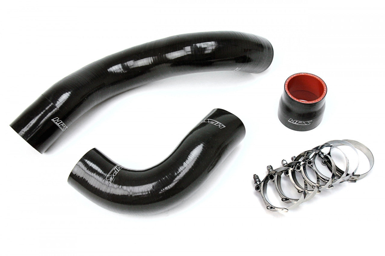 HPS Black Reinforced Silicone Intercooler Hose Kit for Honda 17-19 Civic Type R 2.0L Turbo (HPS-57-1697-BLK)