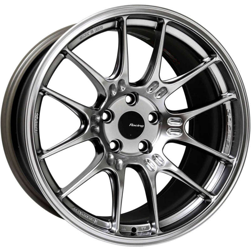 Enkei GTC02 18x8 5x100 35mm Offset 75mm Bore Hyper Silver Wheel - 534-880-8035HS534-880-8035HS