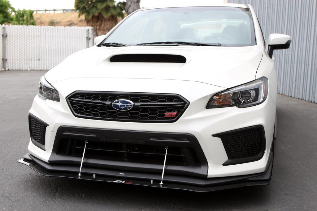 APR Performance Carbon Fiber Wind Splitter With Rods | Subaru WRX/STI W/Factory Lip 2018-2021 Install 3