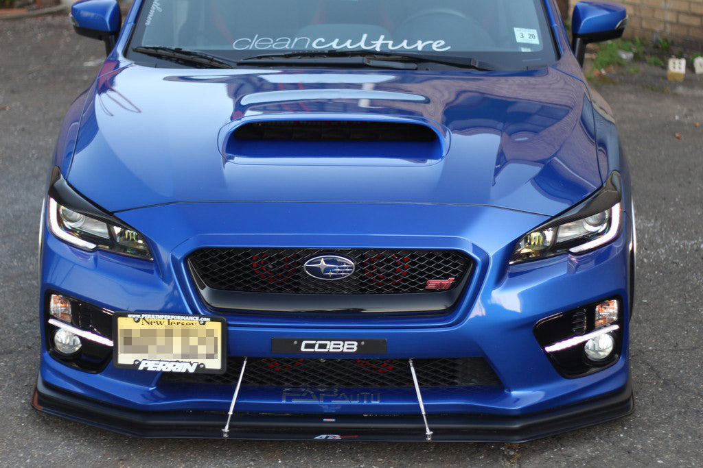 APR Performance Carbon Fiber Wind Splitter With Rods | Subaru WRX/STI W/Factory Lip 2015-2017Install2