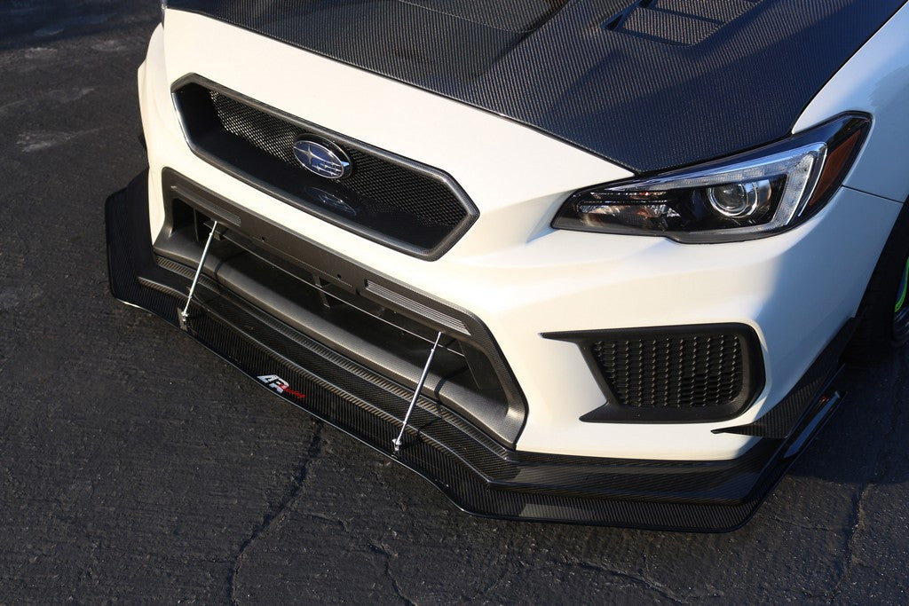 APR Performance Carbon Fiber Wind Splitter With Rods | Subaru WRX/STI W/APR Airdam 2018-2021 Install 3