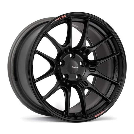 Enkei GTC02 19x8 5x114.3 45mm Offset 75mm Bore Matte Black Wheel - 534-980-6545BK534-980-6545BK