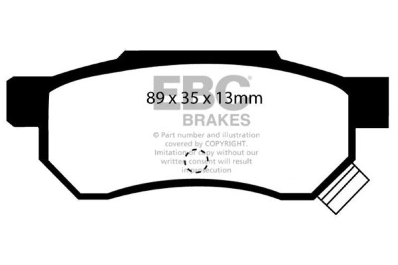 EBC 92-94 Acura Integra   Yellowstuff Rear Brake Pads DP4642/2R