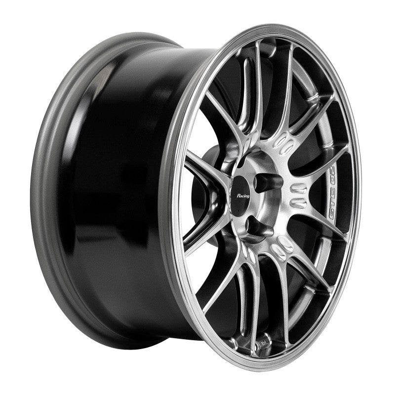 Enkei GTC02 18x9 5x112 25mm Offset 66.5mm Bore Hyper Silver Wheel - 534-890-4425HS534-890-4425HS