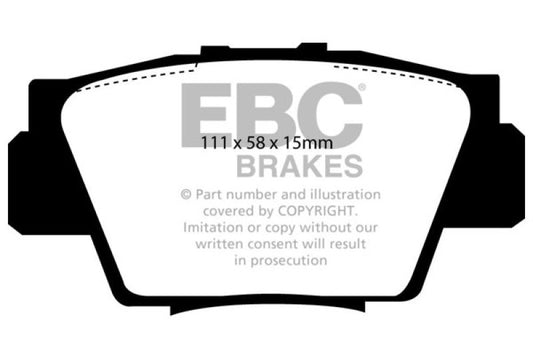 EBC 91-96 Acura NSX 3.0L Bluestuff Rear Brake Pads DP5873NDX