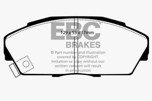 EBC 92-94 Acura Integra   Greenstuff Front Brake Pads DP2719/2