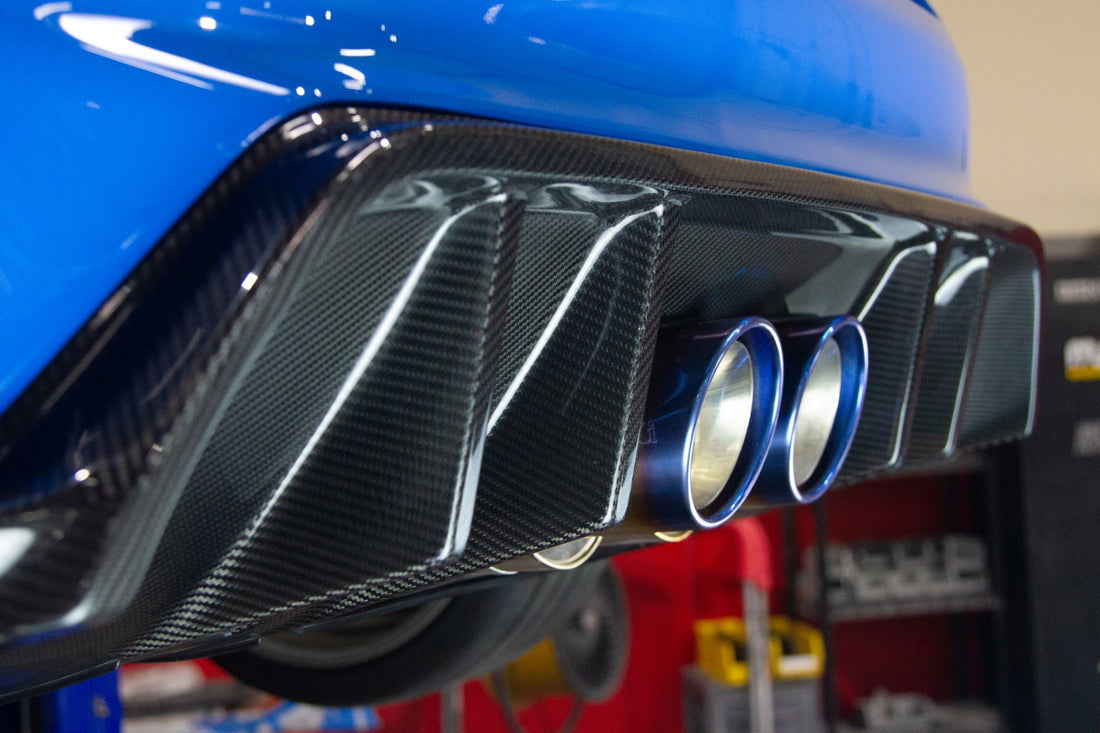 APR Performance Carbon Fiber Rear  Diffuser | Honda FL5 Civic Type R 2023-Up  sideview