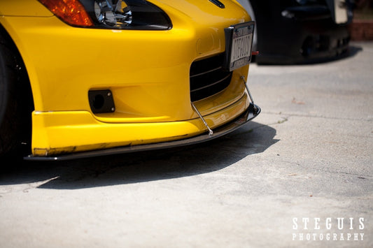 APR Performance Carbon Fiber Wind Splitter With Rods | Honda S2000 With Factory Lip ( AP1) 2000-2003 Install 3