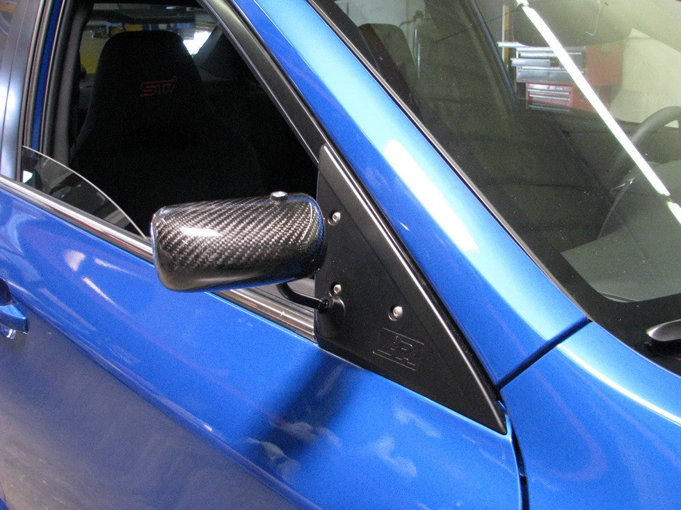 APR Performance Formula 3 Carbon Fiber Mirror/Black | Subaru WRX 2008-2014Install2