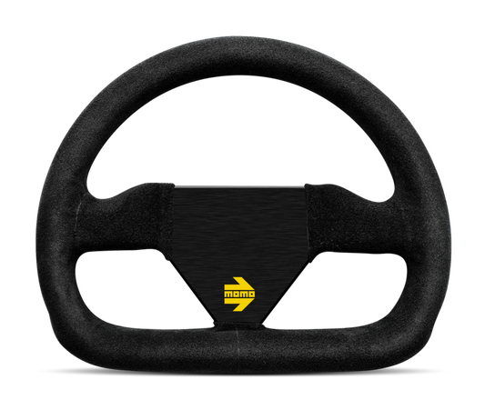 Momo MOD12 Steering Wheel 250 mm - Black Suede/Black Spokes - R1922/25S