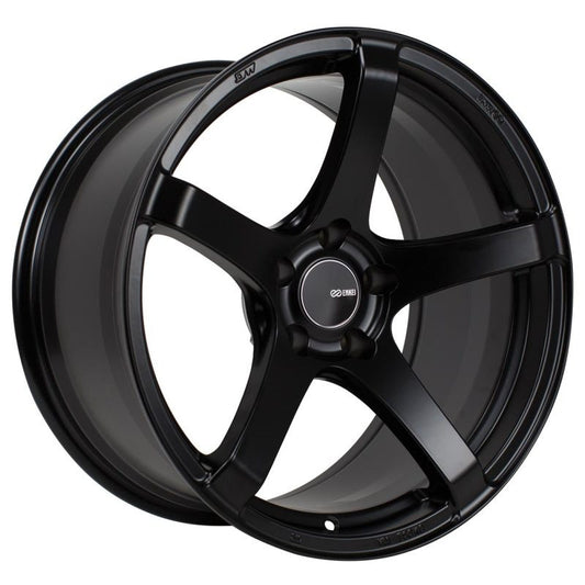 Enkei Kojin 18x9.5 35mm Offset 5x120 Bolt Pattern 72.6mm Bore Dia Matte Black Wheel - 476-895-1235BK476-895-1235BK