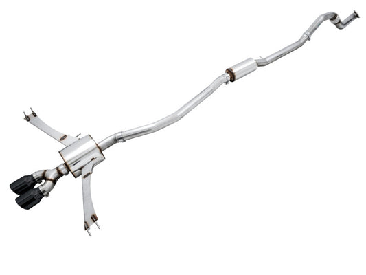 AWE Tuning 1oth Gen Civic Si Touring Edition Exhaust w/Front Pipe & Dual Diamond Black Tips - 3015-33122