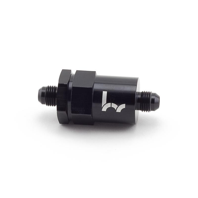 Hybrid Racing Black Inline Fuel Filter -6AN to -6AN (Universal) HYB-FIL-00-04