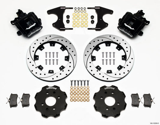 Wilwood Combination Parking Brake Rear Kit 12.19in Drilled Civic / Integra Drum 2.46 Hub Offset