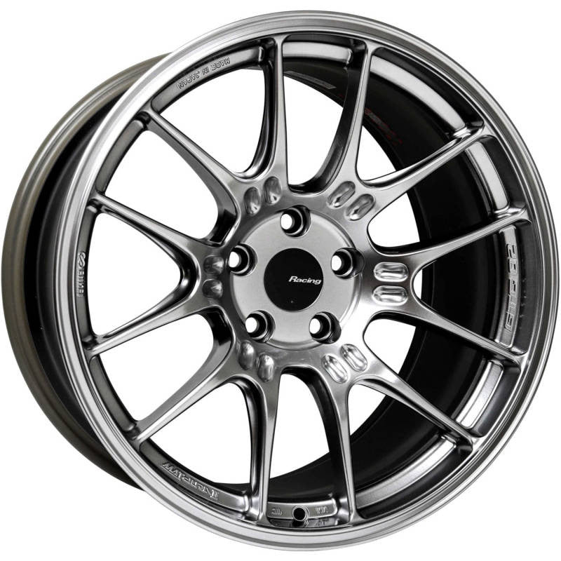Enkei GTC02 18x9.5 5x112 22mm Offset 66.5mm Bore Hyper Silver Wheel - 534-895-4422HS534-895-4422HS