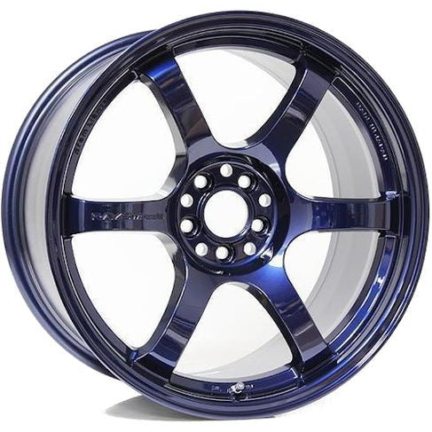 Gram Lights 57DR 18x10.5 +12 5x114.3 Dark Blue Chrome WGIAC12ENC